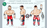 Chella Toys Nick Aldis MegaStars Retro Action Figure **SOLD OUT**